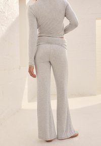 Self. FOLDOVER WAISTBAND - Tamprės – kelnės - grey