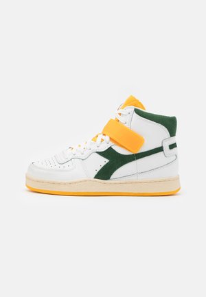 MI BASKET MID ICONA UNISEX - Zapatillas altas - white/greener pastures/goldfinch