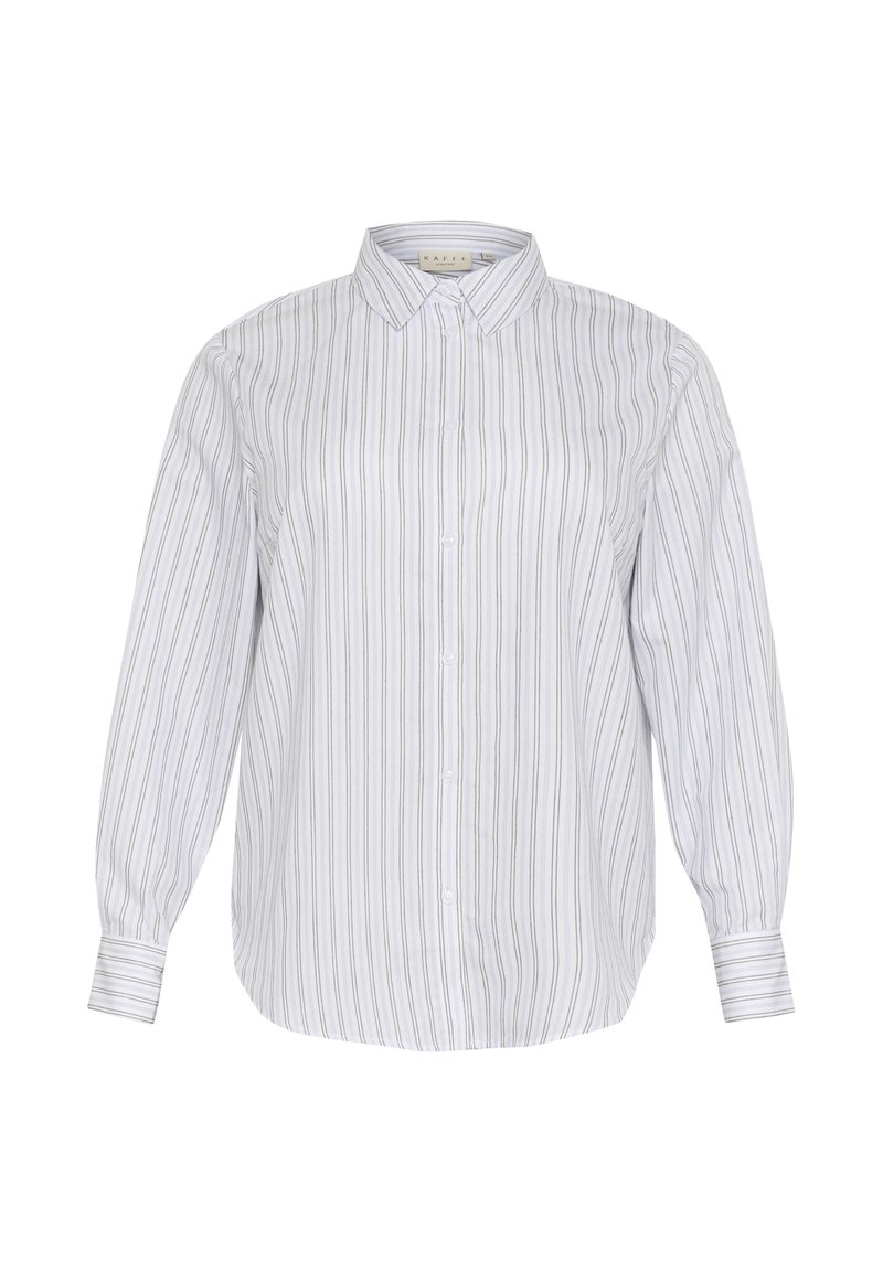 Kaffe Curve Overhemdblouse wit denim/whitedenim Kaffe Curve Overhemdblouse wit denim/whitedenim
