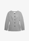 TAILORED HOURGLASS COLLARLESS CINCHED WAIST - Blazer - grey