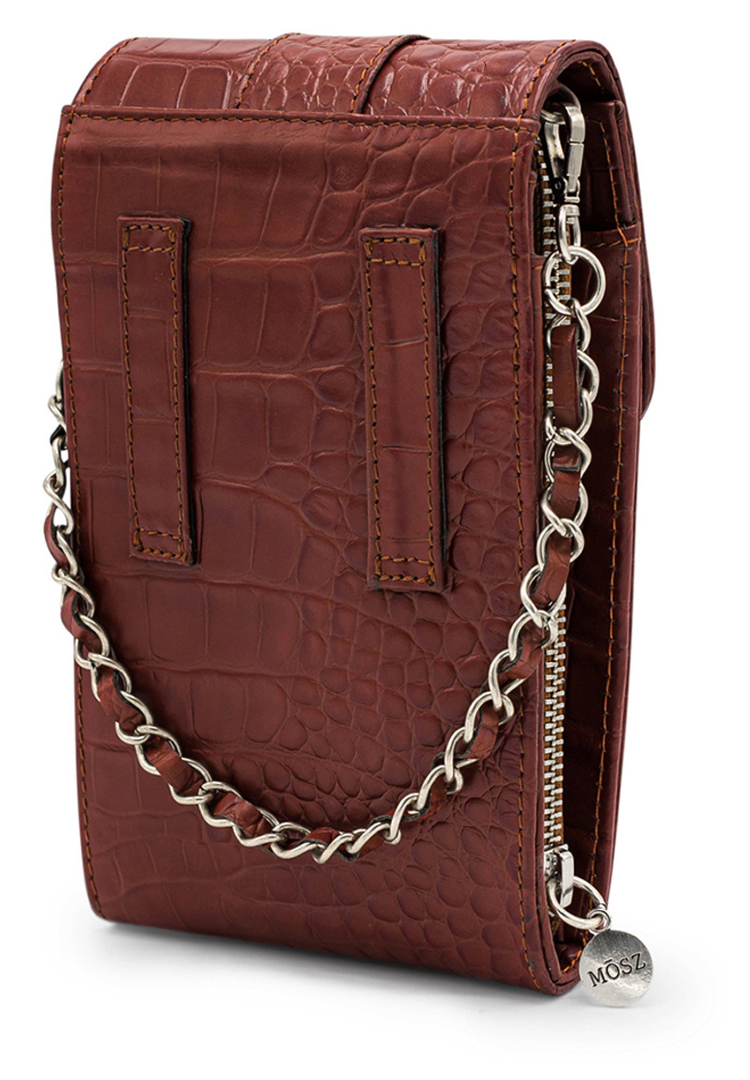 MOSZ TELEFOONTASJE CROSSBODY LEER - Schoudertas - cognac - Zalando.nl