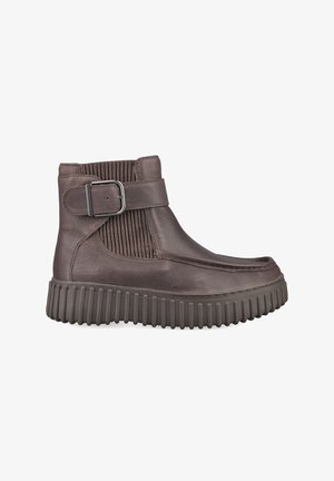 Clarks Originals, CLARKS DAMEN - CHELSEA BOOTS TORHILL BUCKLE BRAUN 42 - Bottines - braun