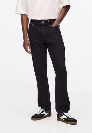 DETAIL SLIM-FIT - Jeans Straight Leg - black