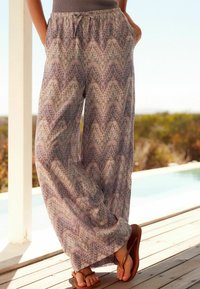 Next TIE WAIST PETITE  - Tygbyxor - lilac purple