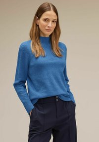 Street One - MIT RIPPSTRICK - Jumper - blau Thumbnail Image 1