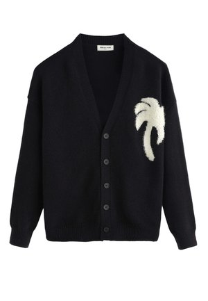 AVEC FERMETURE BOUTONNÉE - Gilet - noir