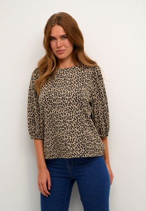 Kaffe JANNI - Bluse - leopard jacquard