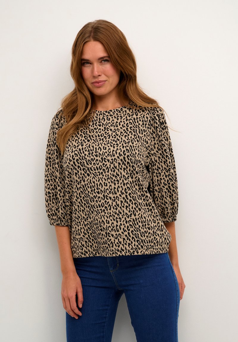 Kaffe - JANNI - Blůza - leopard jacquard, Zvětšit