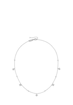 MIT BEHANG ZIRKONIA - Necklace - weiss