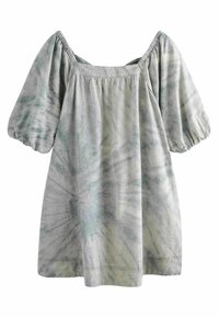 Next PUFF SLEEVE TALL - Denní šaty - blue ecru tie dye