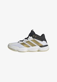 Unselected, cloud white gold metallic core black