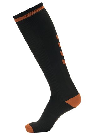 ELITE INDOOR - Kniekousen - black/orange tiger