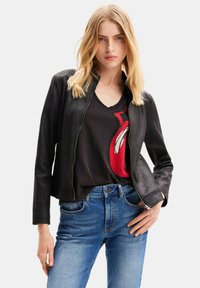 Desigual BIKER - Giacca in similpelle - black
