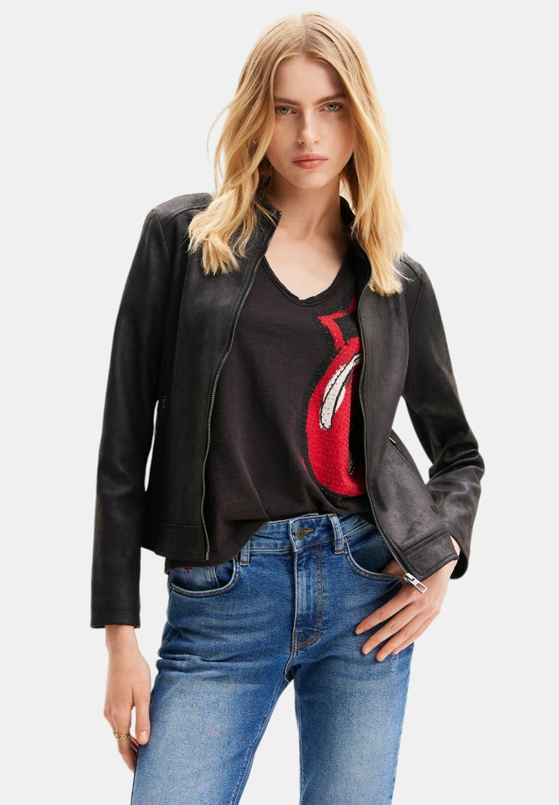 Desigual BIKER - Giacca in similpelle - black