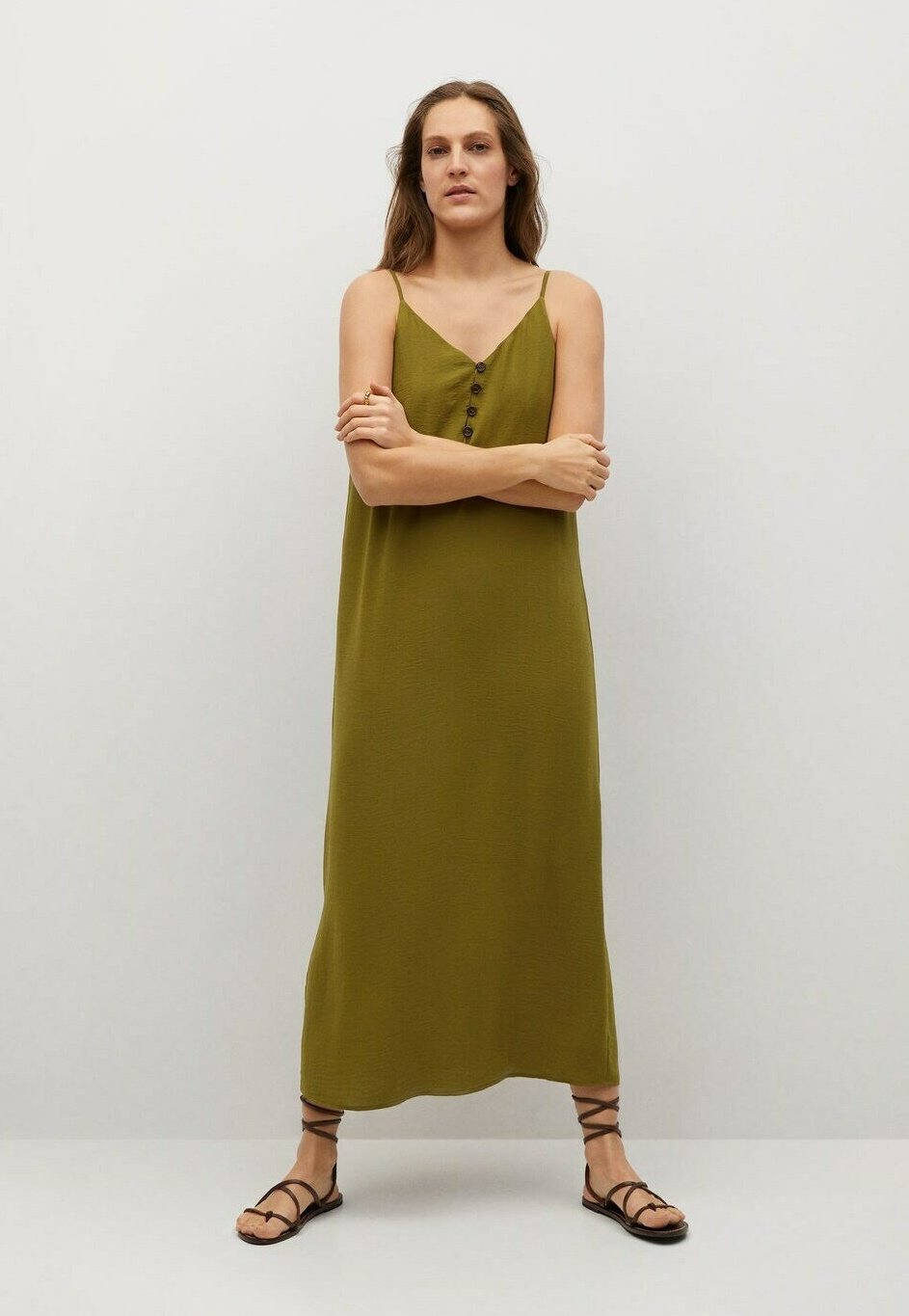Mango EMMA-I - Freizeitkleid - khaki - Zalando.de