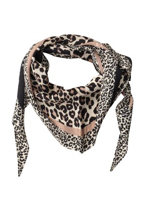 Street One NICKI TUCH MIT LEO-MUSTER - Foulard - black