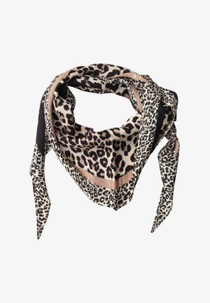 Street One NICKI TUCH MIT LEO-MUSTER - Foulard - black