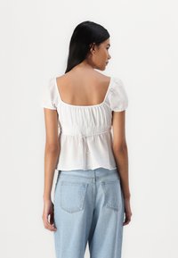Hollister Co. Easy Babydoll Top - Μπλούζα - bright white