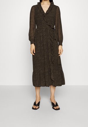 Day dress - mottled olive