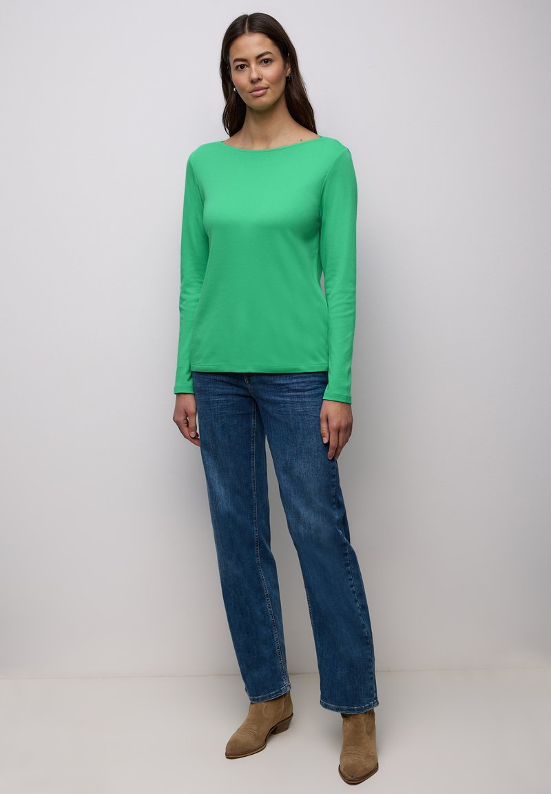 Street One GESTREIFTES - T-shirt con stampa - blau/blu