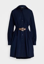 Lauren Ralph Lauren BUCKLE-TRIM COTTON-BLEND SHIRTDRESS - Blousejurk ...