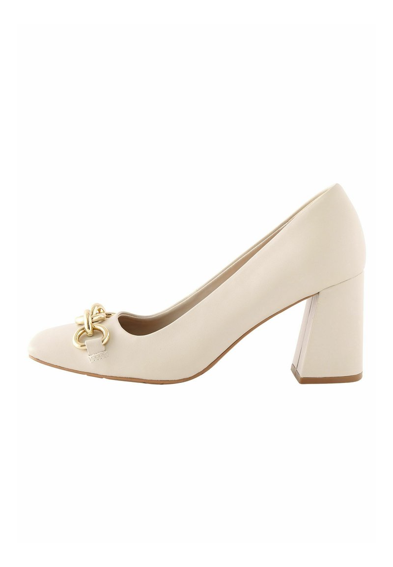 Next FOREVER COMFORT WITH MOTIONFLEX HARDWARE TRIM SQUARE TOE COURT - Klassieke pumps - bone