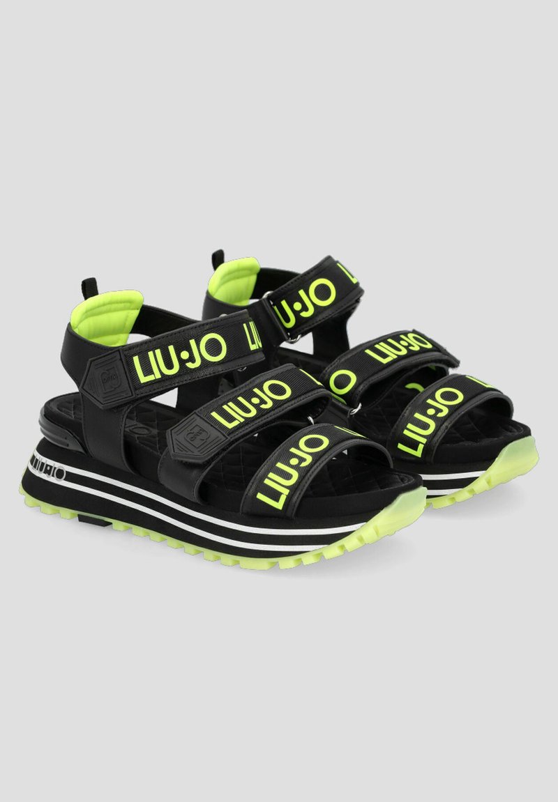 Damen Sneaker | LIU JO Plateausandalette black neon yellow/schwarz - AH05733 Damen Sneaker | LIU JO Plateausandalette black neon yellow/schwarz - AH05733