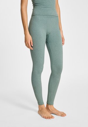 YOGA SEAMLESS - Tights - chinois green melange