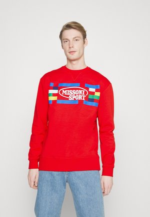 Missoni Sport CREWNECK - Sweatshirt - true red and multicolor heritage