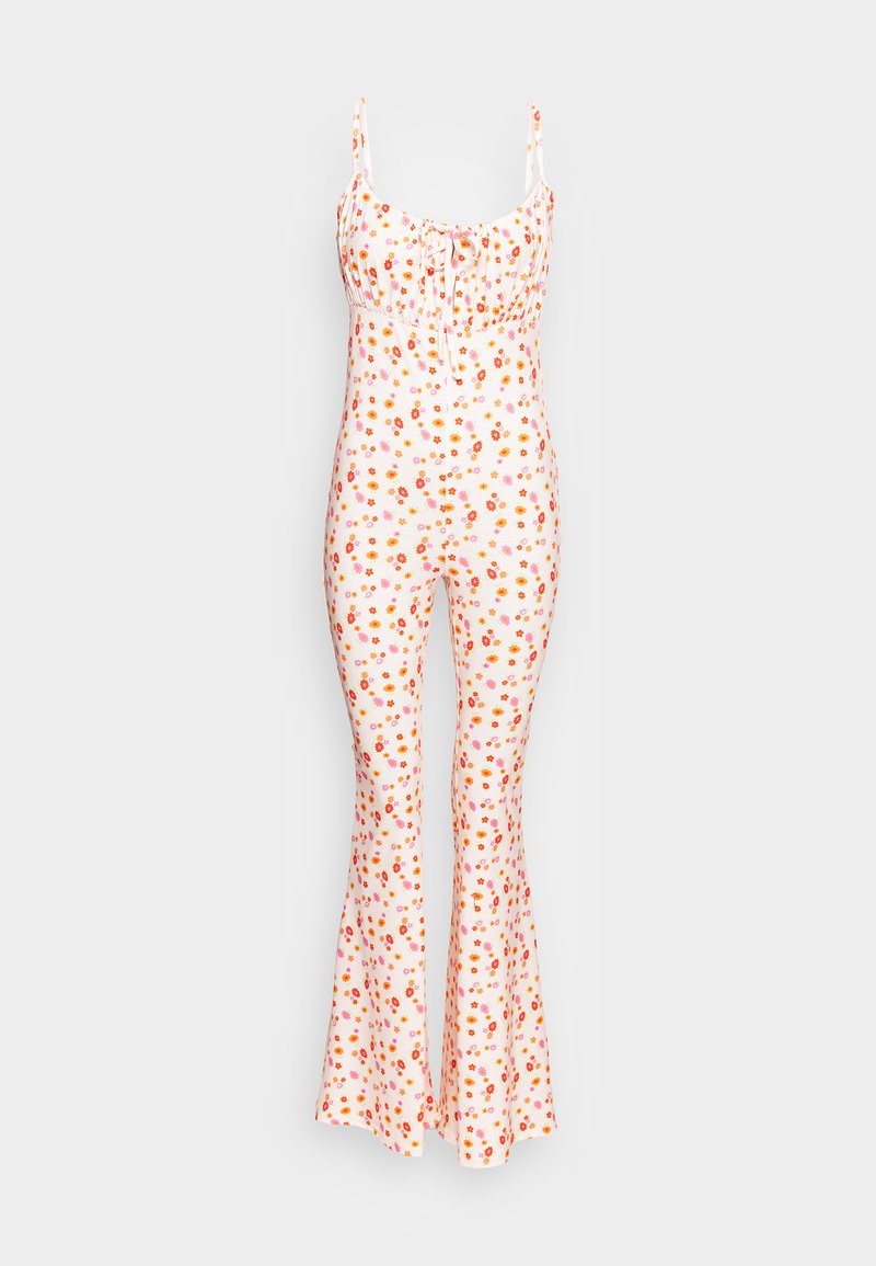 Damen Kleider | Vintage Supply RUCHED BUST FLORAL Jumpsuit cream multi/offwhite - PZ80176 Damen Kleider | Vintage Supply RUCHED BUST FLORAL Jumpsuit cream multi/offwhite - PZ80176
