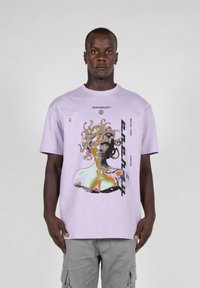 MJ Gonzales MÄNNER MEDUSA HEAVY OVERSIZED  - Triko s potiskem - lilac