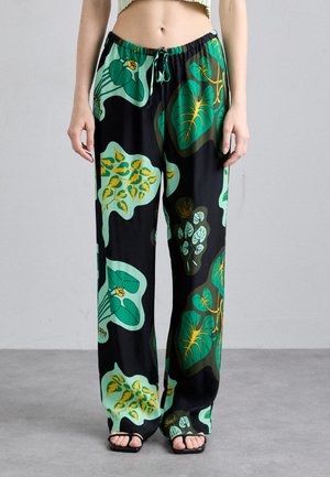 LUNARA LEAF - Pantalones - black