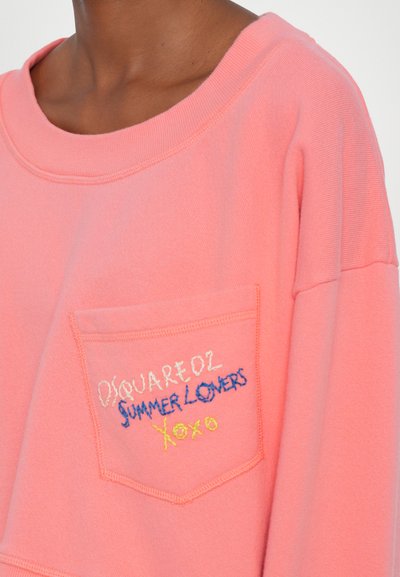 Dsquared2 OFF SHOULDER - Sweatshirt - coral