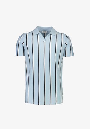 Lindbergh, STRIPED S/S - Polo - sky blue