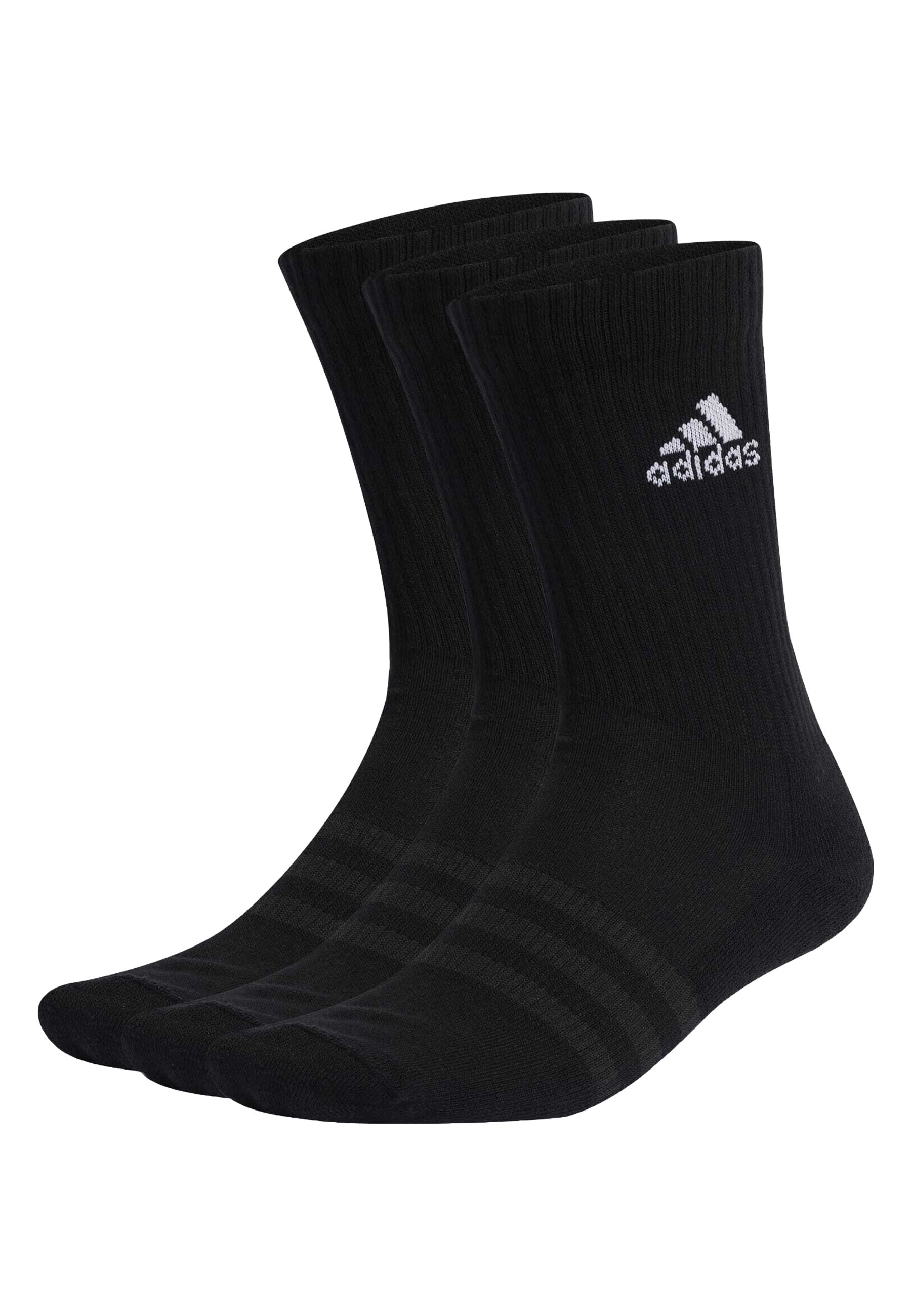 Coro rosado doloroso adidas Performance C SPW CRW 3PACK - Calcetines de deporte - black  white/negro - Zalando.es