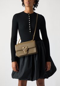 Pinko - LOVE ONE CLASSIC - Cross body bag - wren brown/antique gold-coloured Thumbnail Image 1