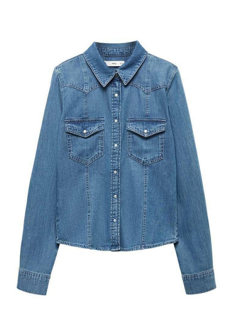 Mango Overhemdblouse blauw Mango Overhemdblouse blauw