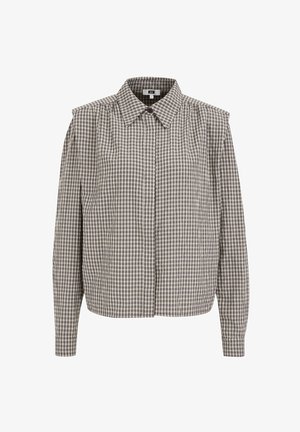 WE Fashion, Blúzka so zapínaním na gombíky - black beige