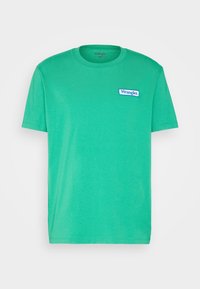 Regular Frame Logo Tee in Navy