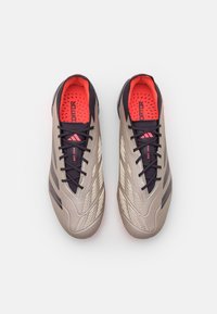adidas Performance PREDATOR ELITE FIRM GROUND - Botines de fútbol para terreno firme - platin metallic/aurora black/carbon