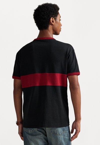 Polo Ralph Lauren CUSTOM SLIM FIT 20TH ANNIVERSARY T-SHIRT - Potiskana majica - black/holiday red