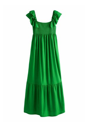 REGULAR FIT - RUFFLE SLEEVE MIDI - Maxi dress - green