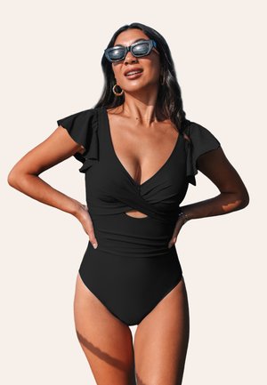 Cupshe CAPTIVATING EFFORTLESS STYLE AND CONFIDENCE - Costume da bagno - black