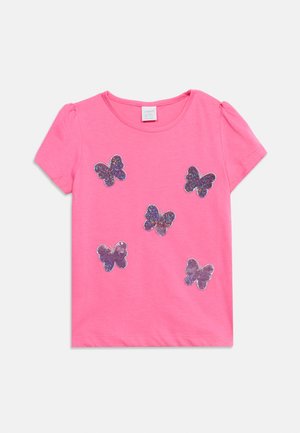 Lindex, SEQUINS - T-Shirt print - pink