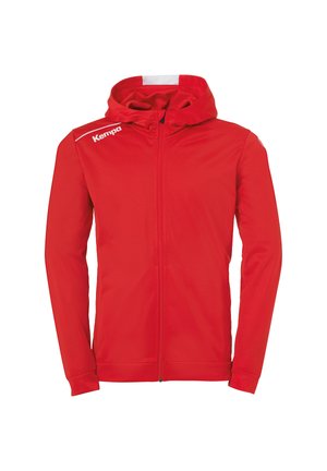 Sweat zippé - rot weiß