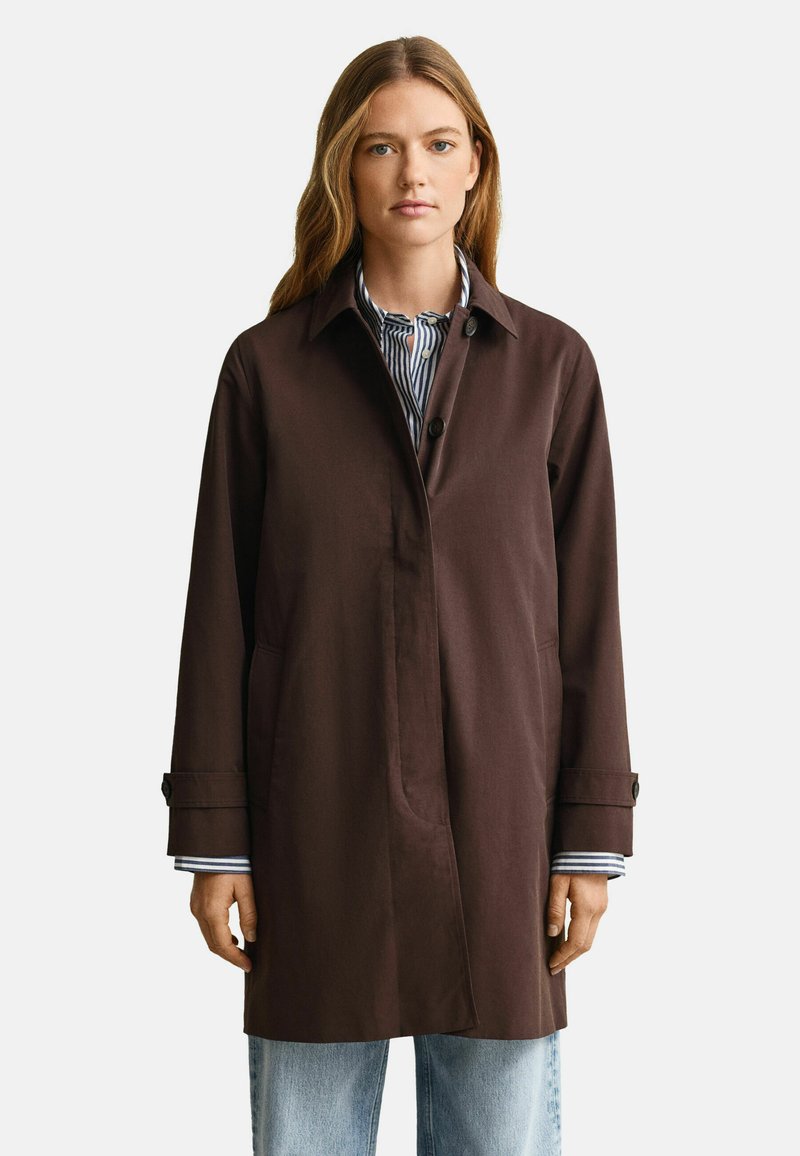 GANT CAR COAT - Krátký kabát - deep brown