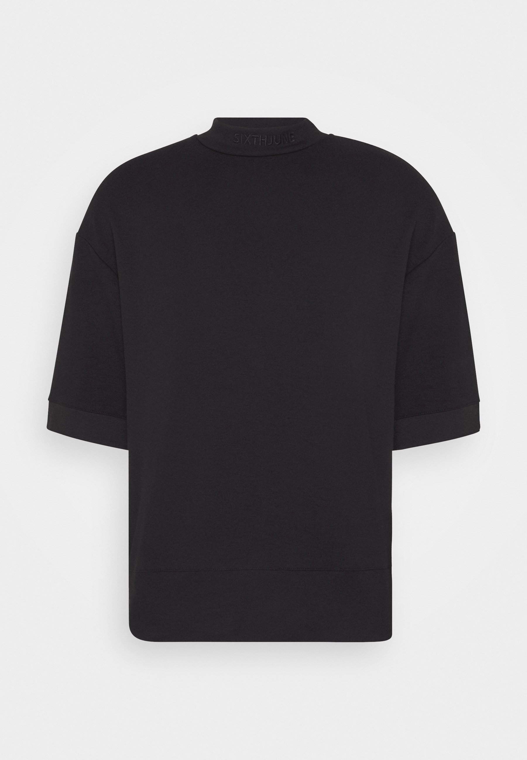 high collar tee shirt
