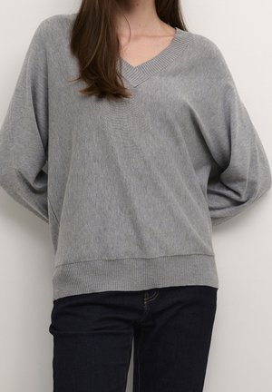 Strickpullover - light grey