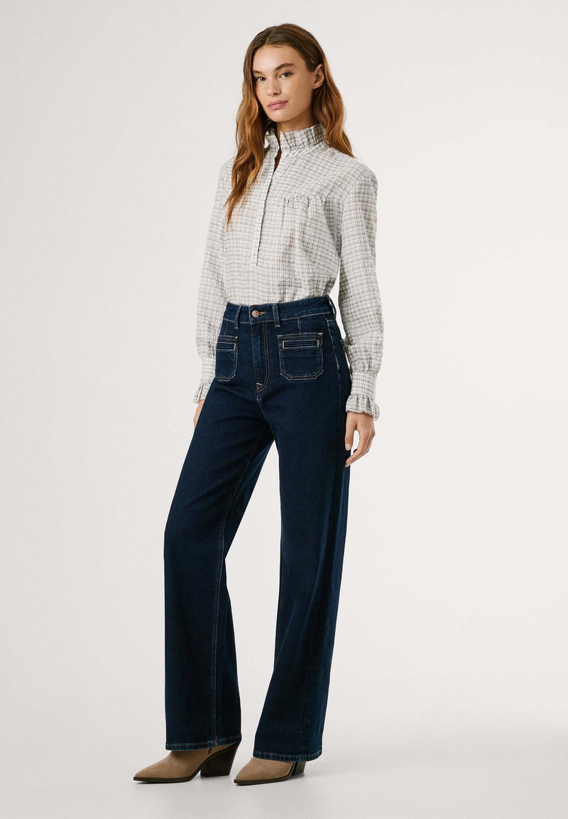 PEPE Jeans schöne Ballonbluse BECKY zartgelb m. Punkten Gr. XS TOP KSo1018