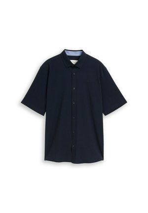 TOM TAILOR, TOM TAILOR BLUSEN & SHIRTS COMFORT FIT SEERSUCKER KURZARMHEMD - Hemd - sky captain blue